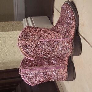 Roper Glittery Pink Kids Boots